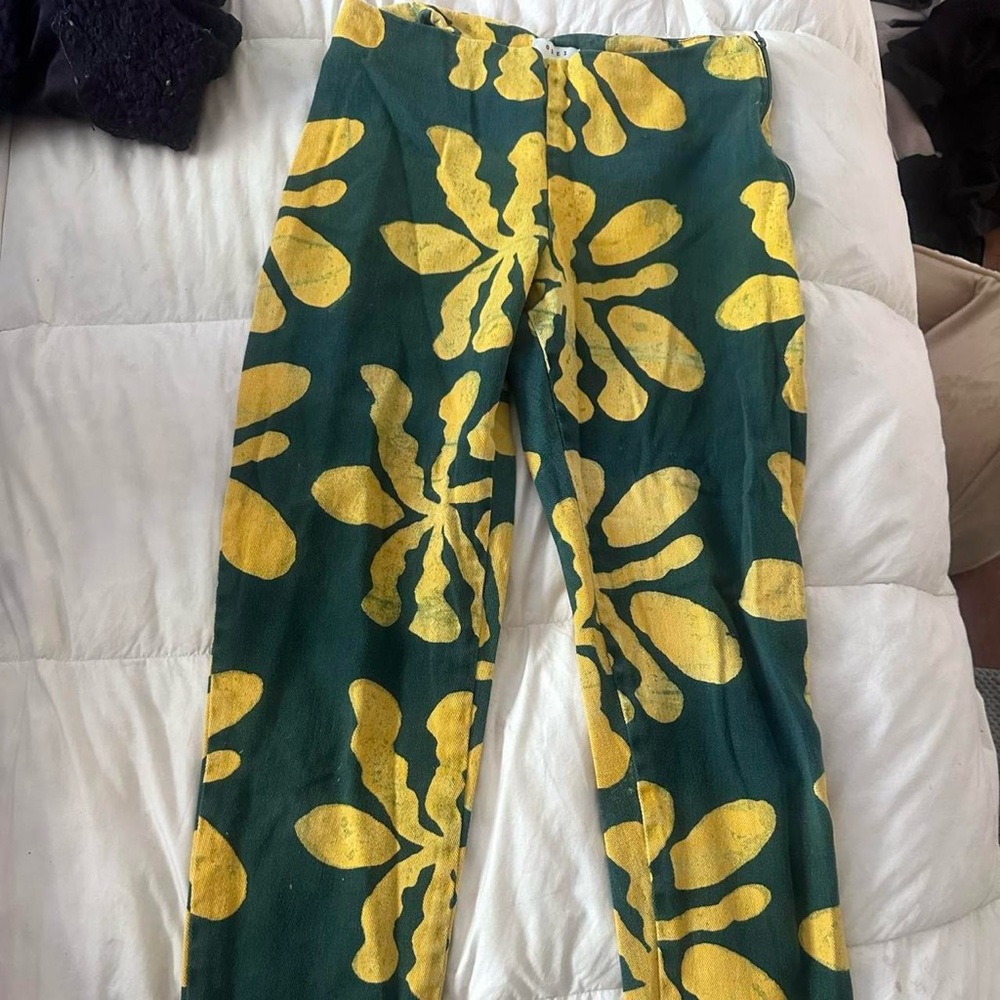 Osei Duro greeen and yellow floral pants - Picture 6 of 6